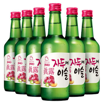 真露（JINRO）烧酒 韩国进口13°李子味 360ml*20 商品图0