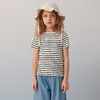 【纯棉弹力条纹T】2021夏季新款童装女宝短袖T恤弹力修身上衣 商品缩略图4