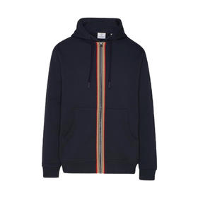 【二】BURBERRY 巴宝莉 男士拉链带帽卫衣 藏蓝色 8035881 A1222