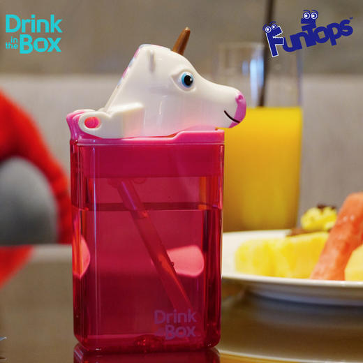 加拿大Drink in the Box果汁杯吸管杯卡通趣饮盒235ml 商品图2