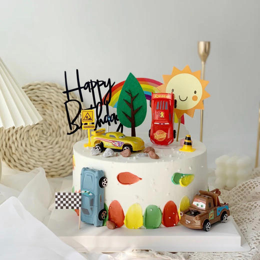 【汽车总动员】-生日蛋糕/儿童蛋糕 商品图1