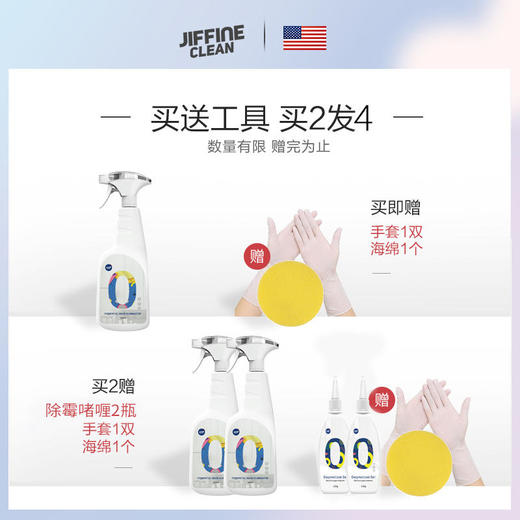 【除霉神器多用途除霉剂】JIFFINE杰弗尼除霉剂墙体墙面壁纸家用白墙发霉去霉斑霉菌清洁剂清除剂防霉神器 商品图1