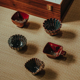 龙德堂陶艺 《星月天目盏·招财进宝系列》(库存询客服)