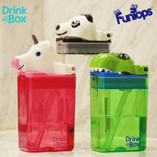 加拿大Drink in the Box果汁杯吸管杯卡通趣饮盒235ml 商品图3