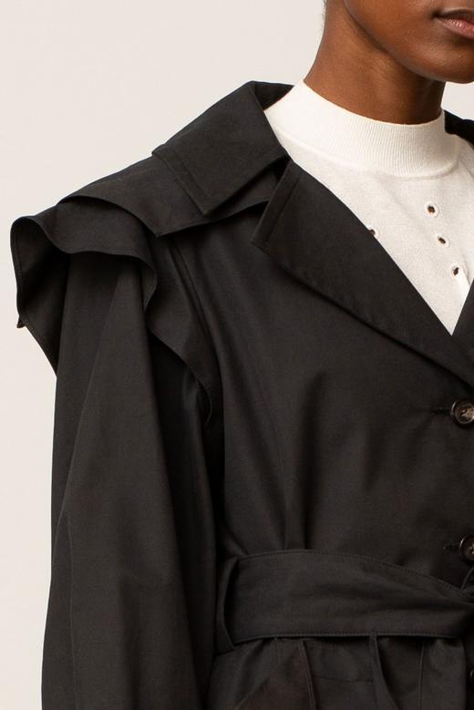 Palmer Harding 奶白色/黑色腰带短夹克 商品图7