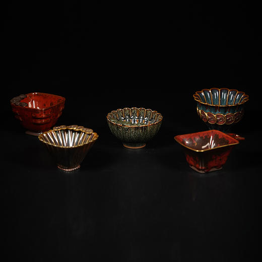 龙德堂陶艺 《星月天目盏·招财进宝系列》(库存询客服) 商品图4