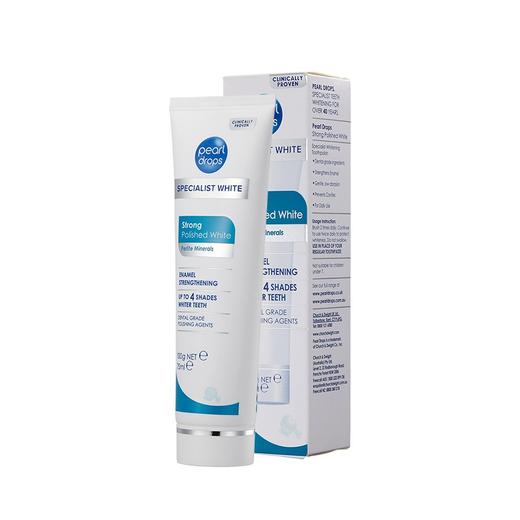 PEARL DROPS倍洁丽 珍珠劲白牙膏 蓝管 100g 英国 商品图2