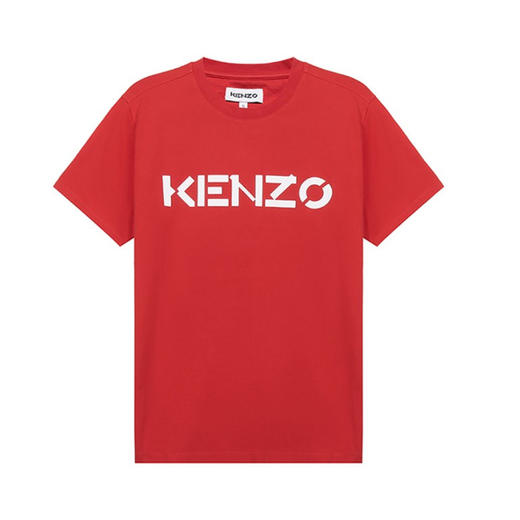 KENZO 高田贤三 男士棉质字母徽标印花圆领短袖T恤 红色 FA65 TS000 4SJ 21 商品图0