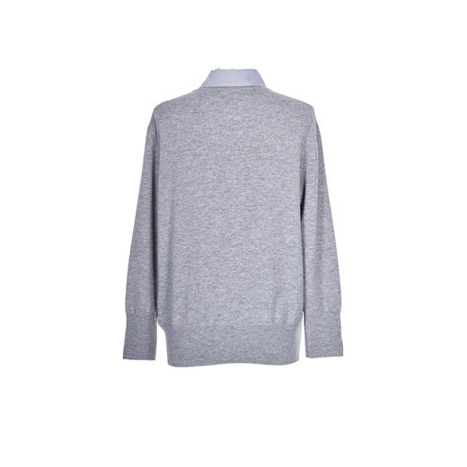 SAINT L’UCK/圣媛女装 休闲衬衫领羊绒毛衫SA419M01 商品图1