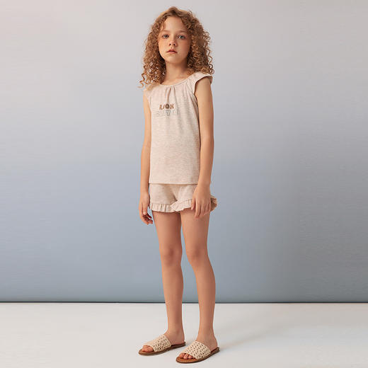 【童装家居套装】夏童装新品薄款短袖家居套装女宝宝空调睡衣 商品图4