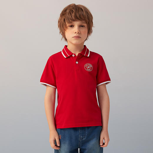 【纯棉男童POLO衫】21年夏季新品男童纯棉POLO衫短袖薄上衣 商品图4