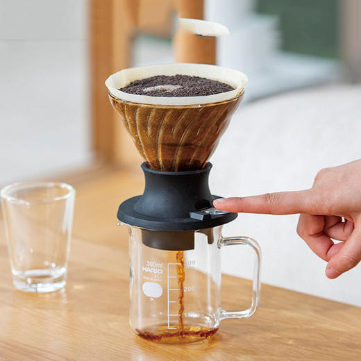 【HARIO】 V60玻璃滤杯手冲咖啡聪明杯带开关咖啡滴滤杯SSD 商品图1