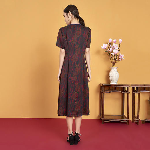 上海旗袍厂XT-CT20-309简约潮流时尚香云纱连衣裙 商品图3