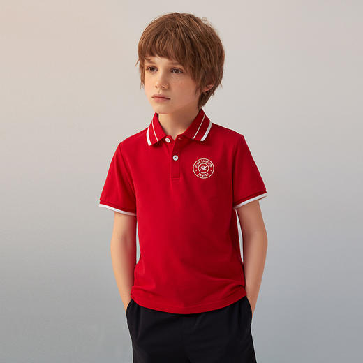 【纯棉男童POLO衫】21年夏季新品男童纯棉POLO衫短袖薄上衣 商品图3
