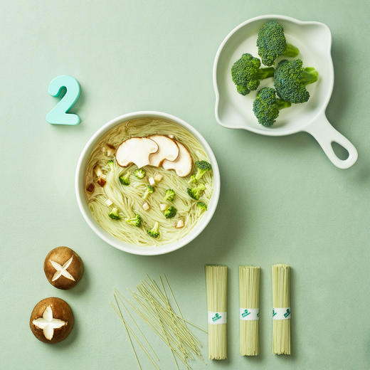 英氏2阶婴幼儿营养面条（经典原味/西兰花香菇）（200g/10袋） 多乐能系列 商品图3