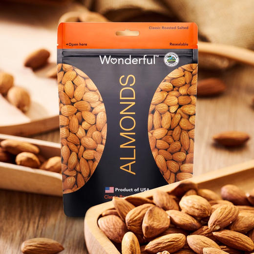 美国万多福加州进口巴旦木多种规格包装 经典盐焗味开袋即食香脆美味 058030/058031/058032/059157 商品图0