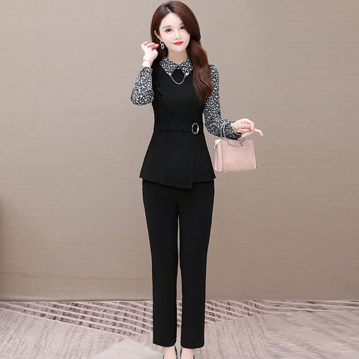 YWE  21A18时尚气质修身显瘦两件套 商品图2