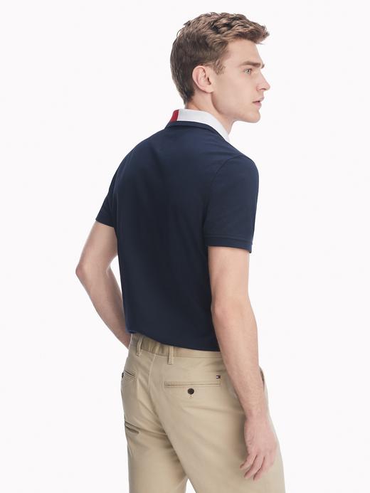 微标衣领 珠地网眼棉 短袖POLO衫 T-1016 商品图6