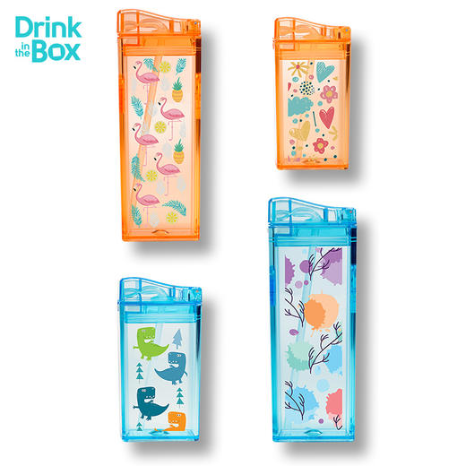 加拿大Drink in the Box儿童果汁杯印花系列吸管杯 商品图4