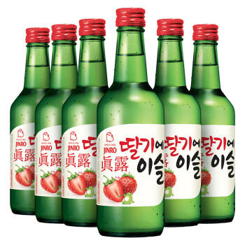 真露（JINRO）烧酒 韩国进口13°草莓味 360ml*20 商品图0