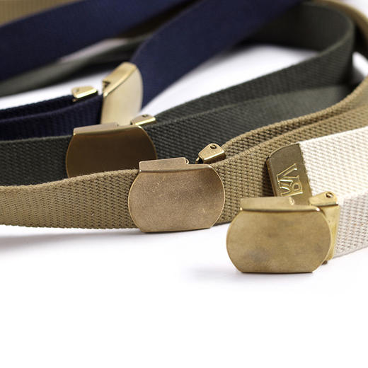 国棉壹厂/VR016/复刻3523厂制式帆布黄铜头腰带VintageRepublic 商品图0