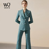 IWY/高端时尚总裁蓝色西装套装气质洋气青果领西服商务正装套裤203126C1+P3 商品缩略图2