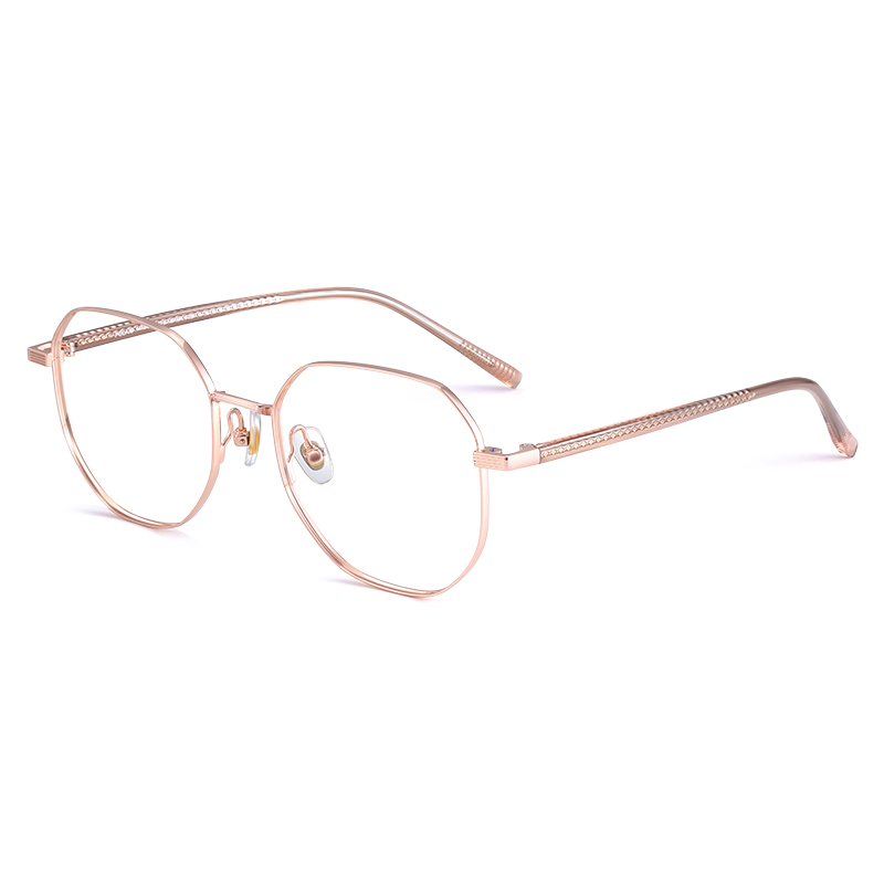 普莱斯光学镜架PJ9050 素颜多边形 百搭超显脸小 合金材质 三色可选 男女同款