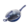 欧乐菲巴宝克宝石钻蓝贵妃系列无油烟不粘锅炒锅32CMOLOZS-32A1 商品缩略图1