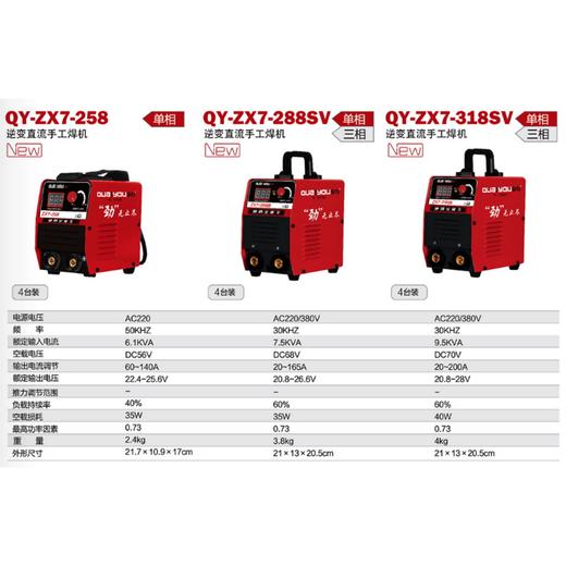 逆变直流手工焊机165A QY-ZX7-288SV 商品图1