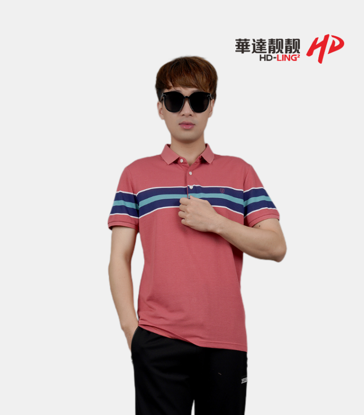 男装2021春夏新品商务短袖翻领T恤 1150-5613