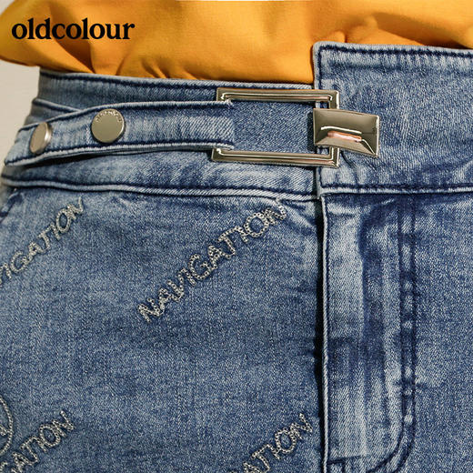 oldcolour欧珂专柜同款高腰不规则a字半身裙女中长款夏M21065129 商品图2