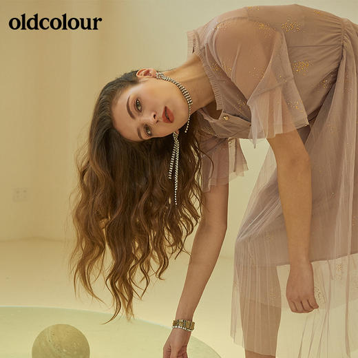 oldcolour欧珂正品网纱拼接夏季连衣裙女M21101415 商品图2