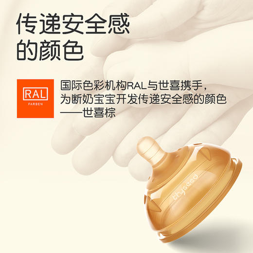 世喜婴儿硅胶断奶神器宝宝仿真奶嘴母乳实感戒夜奶乳头超软宽口径 商品图2
