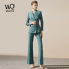IWY/高端时尚总裁蓝色西装套装气质洋气青果领西服商务正装套裤203126C1+P3 商品缩略图1