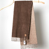 【牦牛本色】100%牦牛绒双色双面围巾（深牦牛原色＋浅牦牛原色）藏式喜马拉雅风 商品缩略图0