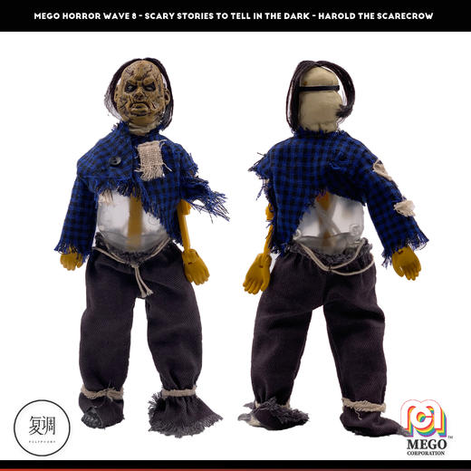 现货 Mego 在黑暗中讲述的恐怖故事 稻草人 哈罗德 8英寸 商品图4