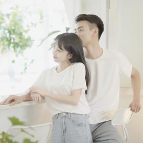 圆领空气短袖T恤，黑白两色男女同款好版型，减龄百搭显瘦，经典不过时