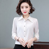 QB  ZSXE3303韩版修身纯色大码职业衬衣 商品缩略图3
