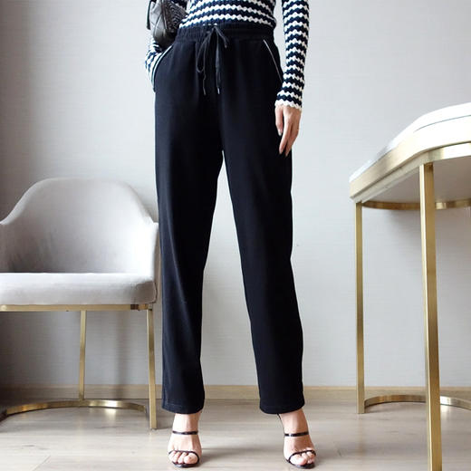 系带休闲牛仔小直筒裤29170 商品图2