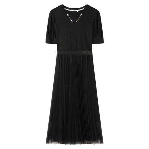 Lagogo拉谷谷2021新款松紧高腰连衣裙女KALL353B61 商品图4