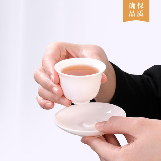 中闽魏氏茶香瓷韵玉瓷套组（小套带杯托） 商品图3