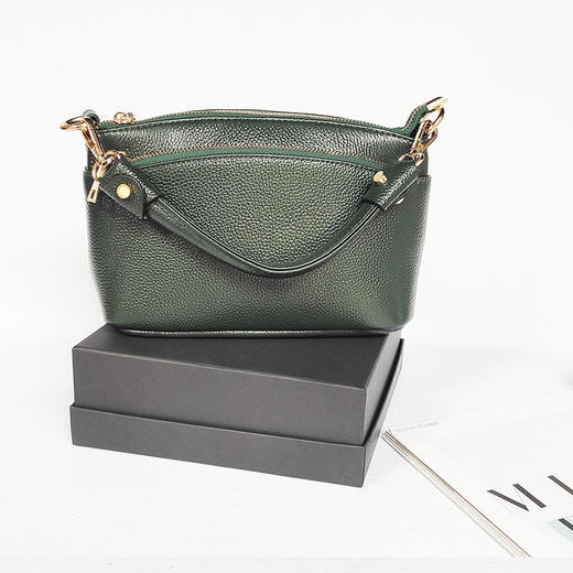 SL-704-268女士真皮手提包小方包头层牛皮高档大容量单肩斜挎包包 商品图3