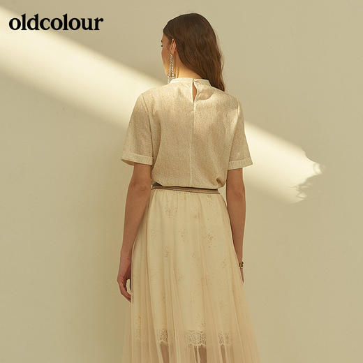 oldcolour欧珂夏短袖宽松休闲百搭T恤套头衫M21021167 商品图3