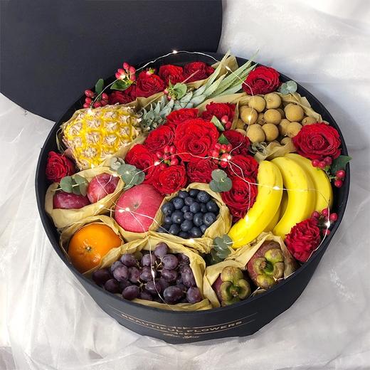 99朵绸缎圆形礼盒 商品图2