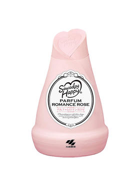 日本小林消臭元室内卧室厕所除臭衣物芳香空气清新剂固体香薰（心形玫瑰香） 150g（050675）