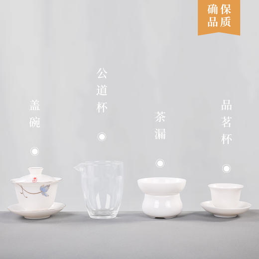 中闽魏氏茶香瓷韵玉瓷套组（小套带杯托） 商品图4