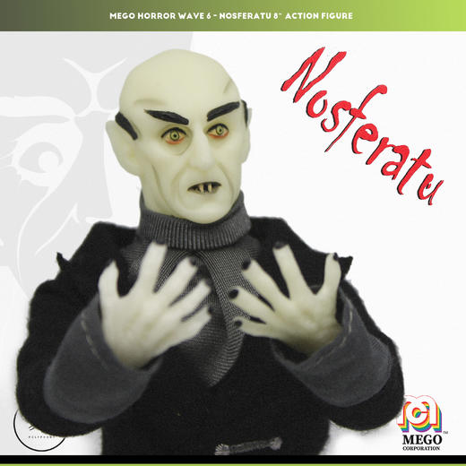 现货 Mego 诺斯费拉图 Nosferatu 夜光版 8英寸 可动人偶 商品图1