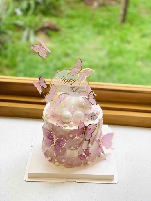 梦幻蝴蝶奶油蛋糕 下单前请仔细阅读商品详情 商品图0