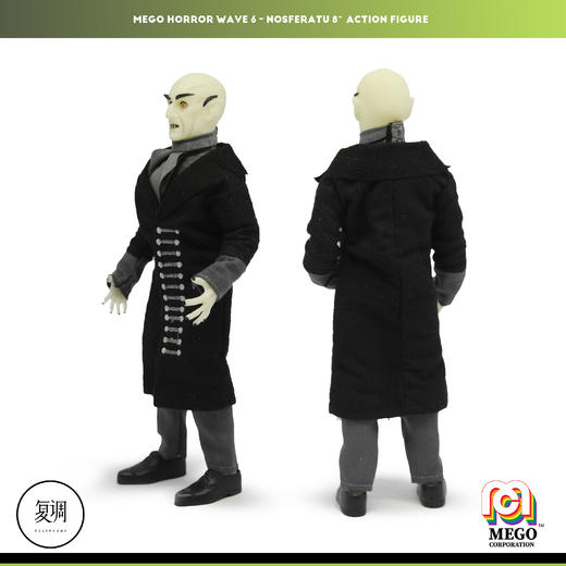 现货 Mego 诺斯费拉图 Nosferatu 夜光版 8英寸 可动人偶 商品图2