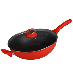 欧乐菲阿芙罗系列冰裂美人石墨烯32CM炒锅OLOM-32C1